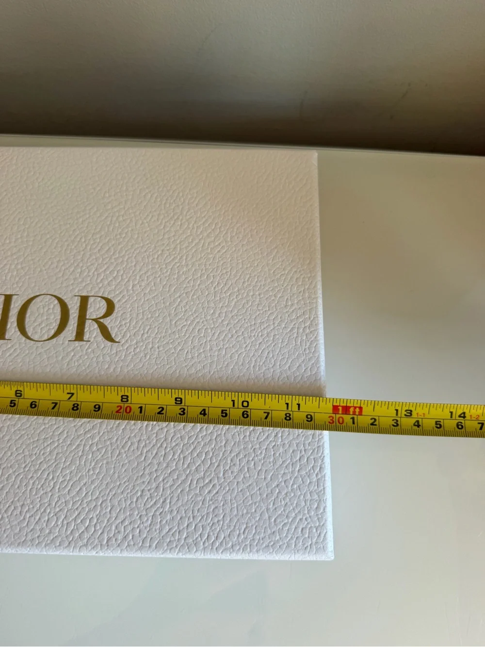 Dior White Gift Box with Gold DIOR Logo new